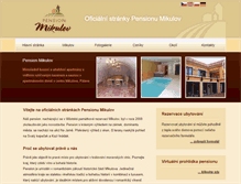 Tablet Screenshot of mikulov-pension.cz